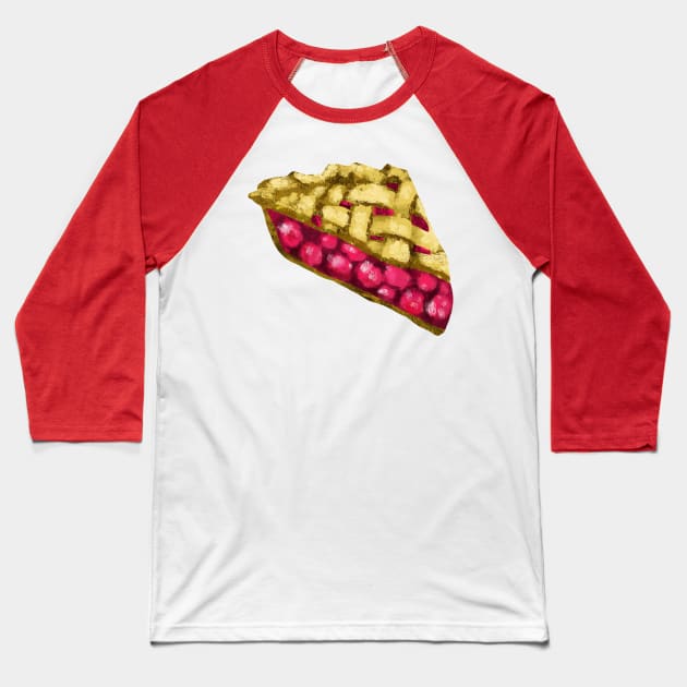 Cherry Pie Baseball T-Shirt by pastanaut